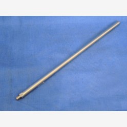 Polished shaft, stainless, 3/8 x 11, w. th